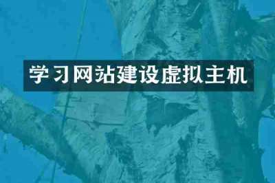学习网站建设虚拟主机