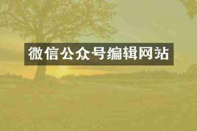 微信公众号编辑网站