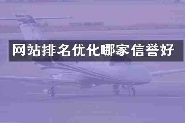 网站排名优化哪家信誉好