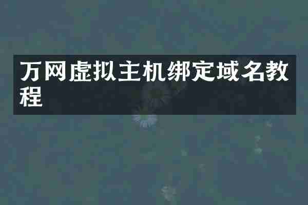 万网虚拟主机绑定域名教程