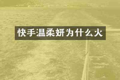 快手温柔妍为什么火