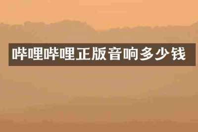 哔哩哔哩正版音响多少钱