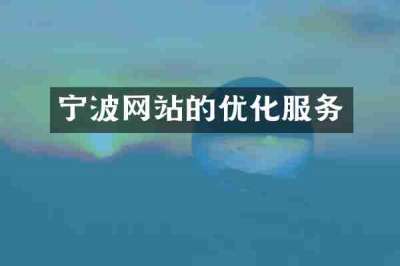 宁波网站的优化服务