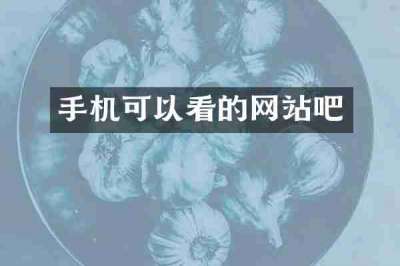 手机可以看的网站吧
