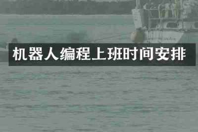 机器人编程上班时间安排