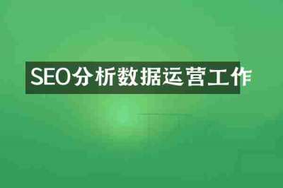 SEO分析数据运营工作