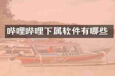 哔哩哔哩下属软件有哪些