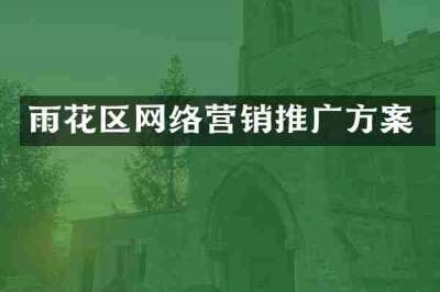 雨花区网络营销推广方案