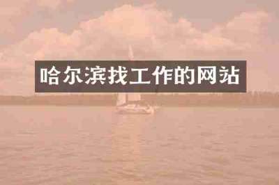 哈尔滨找工作的网站