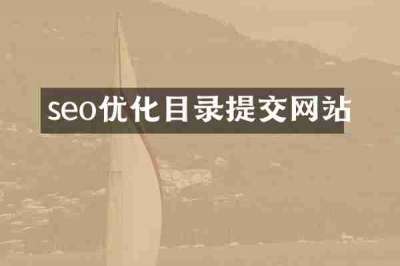 seo优化目录提交网站
