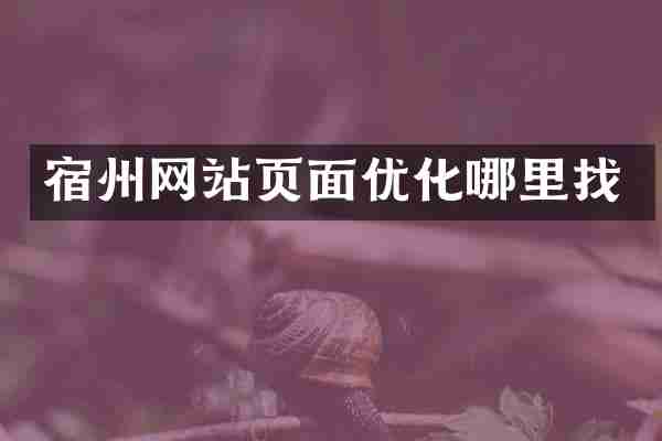 宿州网站页面优化哪里找