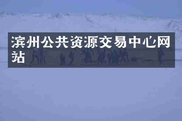 滨州公共资源交易中心网站
