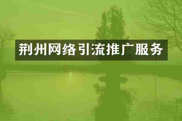 荆州网络引流推广服务
