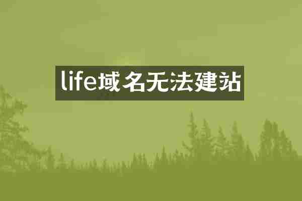 life域名无法建站