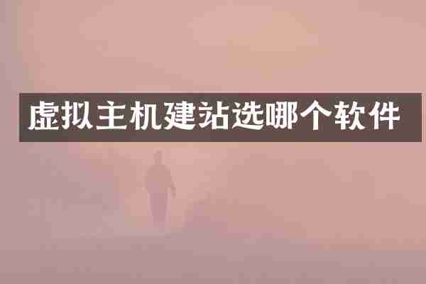 虚拟主机建站选哪个软件