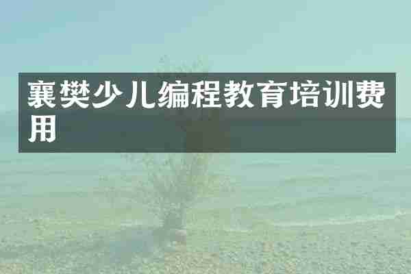 襄樊少儿编程教育培训费用