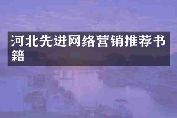 河北先进网络营销推荐书籍