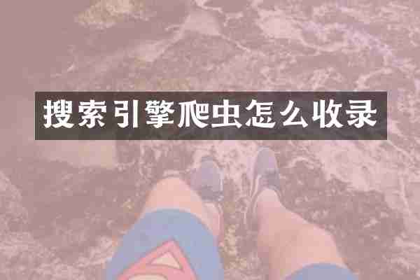 搜索引擎爬虫怎么收录