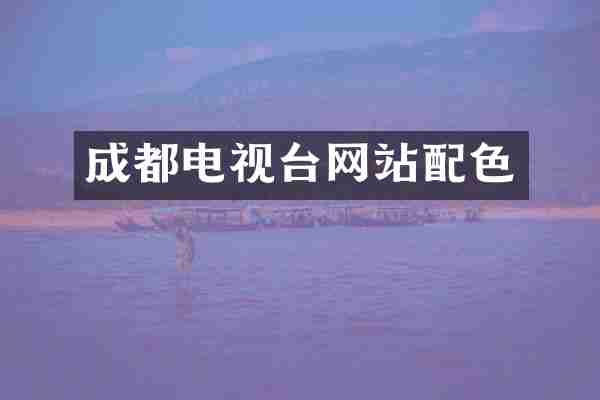 成都电视台网站配色