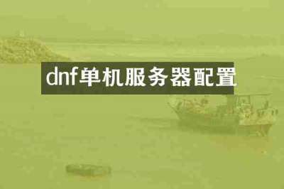 dnf单机服务器配置