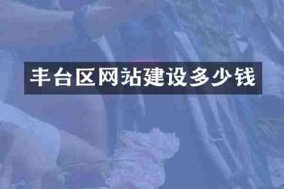 丰台区网站建设多少钱