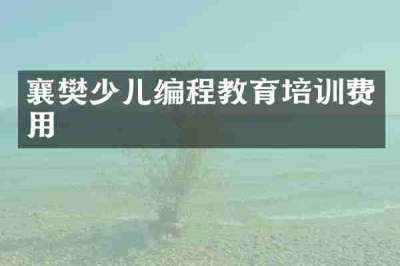 襄樊少儿编程教育培训费用