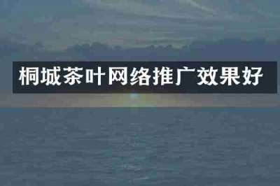 桐城茶叶网络推广效果好