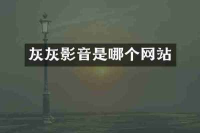 灰灰影音是哪个网站