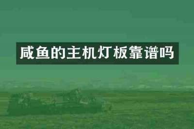 咸鱼的主机灯板靠谱吗