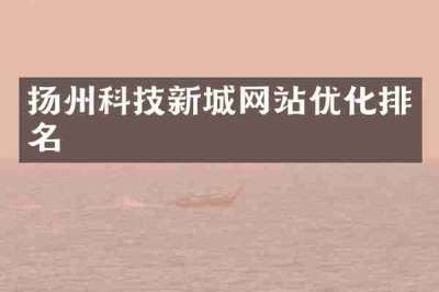 扬州科技新城网站优化排名