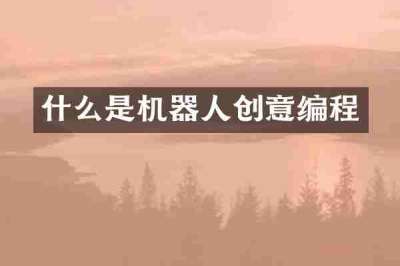 什么是机器人创意编程