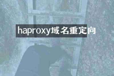 haproxy域名重定向
