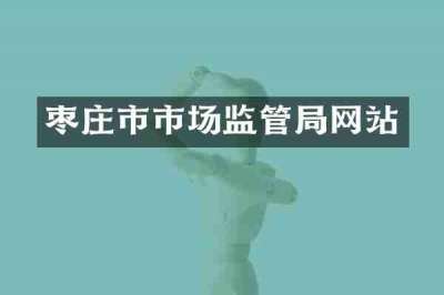 枣庄市市场监管局网站