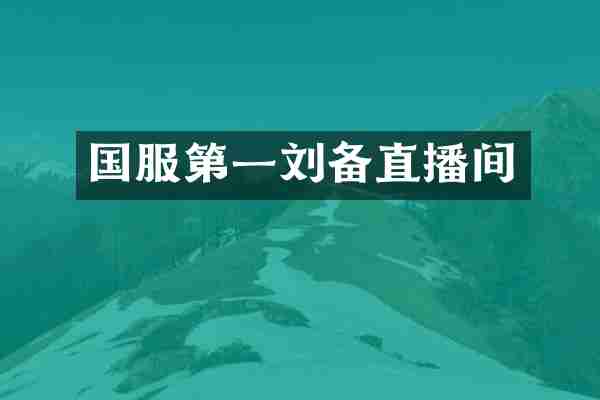 国服第一刘备直播间