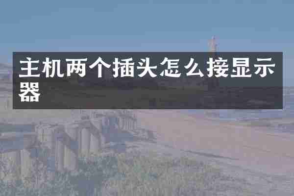主机两个插头怎么接显示器