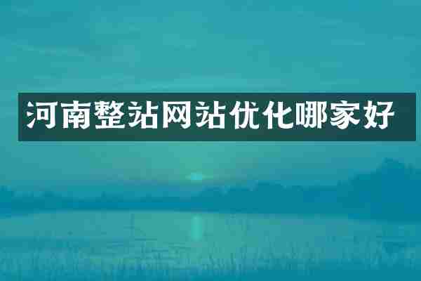 河南整站网站优化哪家好
