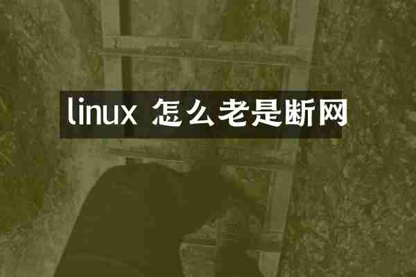 linux 怎么老是断网