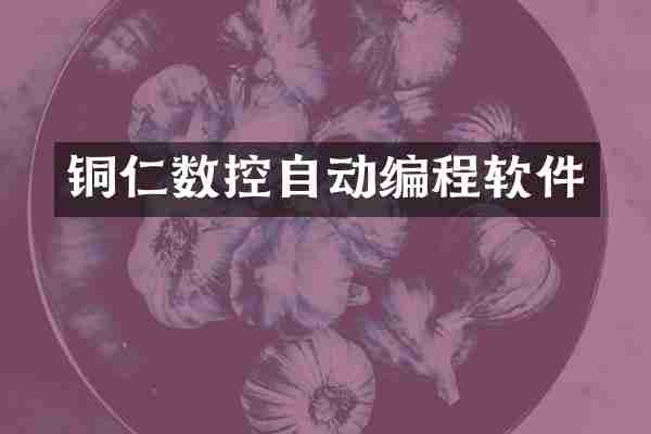 铜仁数控自动编程软件