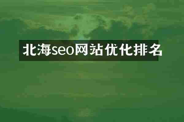 北海seo网站优化排名