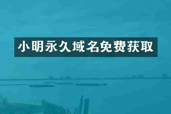 小明永久域名免费获取