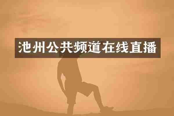 池州公共频道在线直播