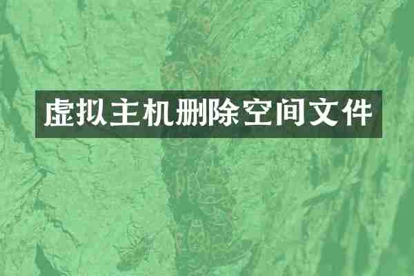 虚拟主机删除空间文件