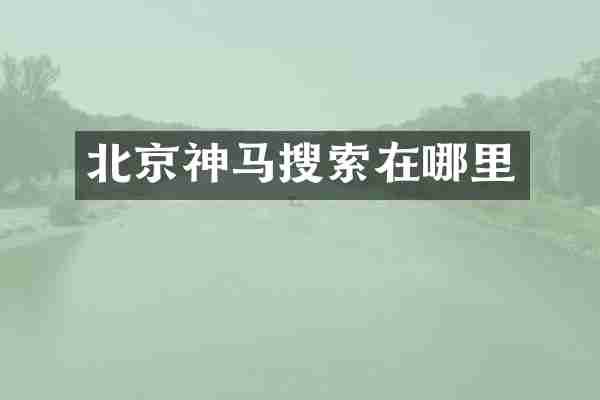 北京神马搜索在哪里