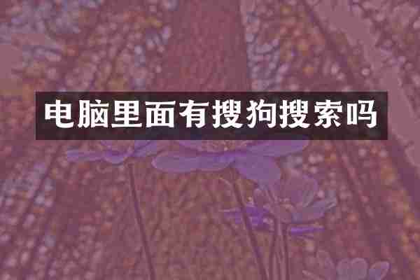 电脑里面有搜狗搜索吗