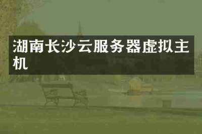 湖南长沙云服务器虚拟主机