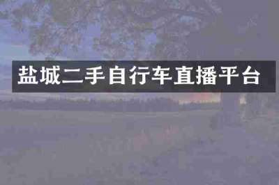 盐城二手自行车直播平台