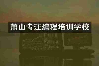 萧山专注编程培训学校