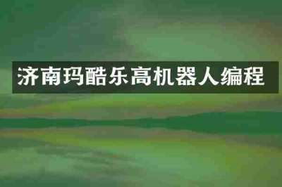 济南玛酷乐高机器人编程