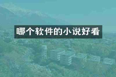 哪个软件的小说好看