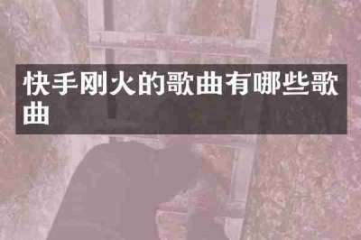 快手刚火的歌曲有哪些歌曲